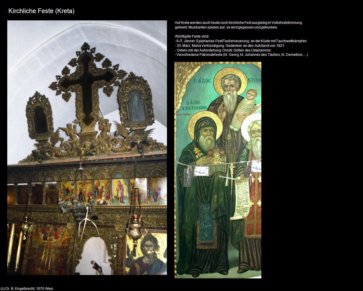 Kirchliche Feste (+Allgemein) in KRETA und SANTORIN