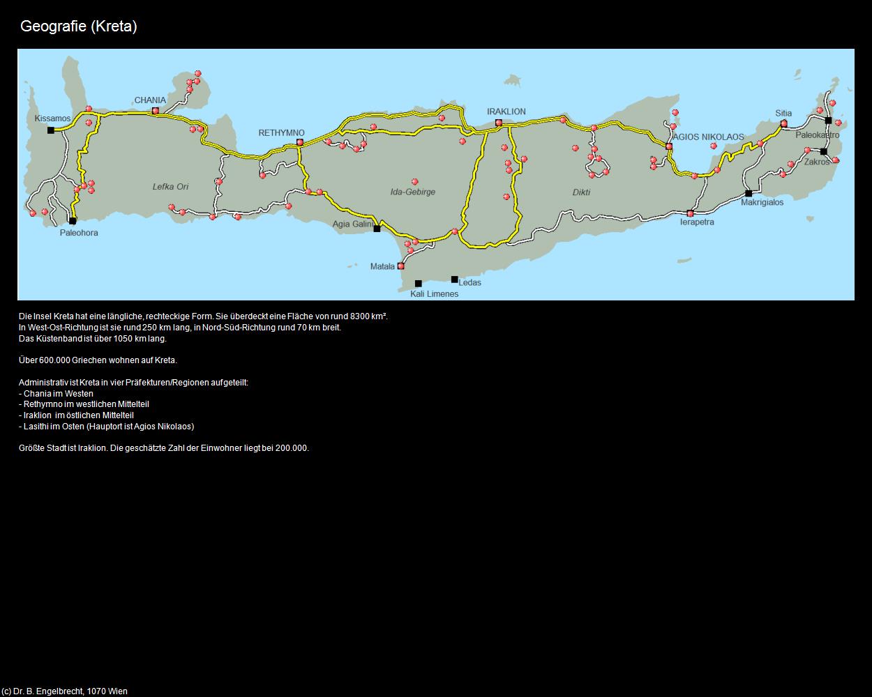 Geografie (+Allgemein) in KRETA und SANTORIN