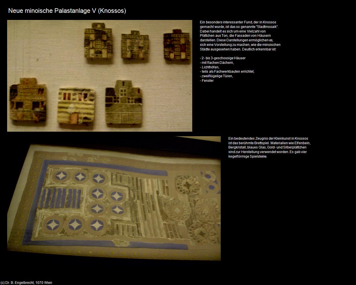 Neue minoische Palastanlage V (Knossos) in KRETA und SANTORIN