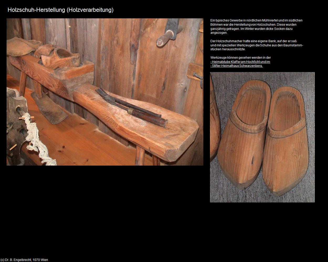 Holzschuh-Herstellung (Holzverarbeitung) in Leben-und-Arbeiten-einst(c)B.Engelbrecht