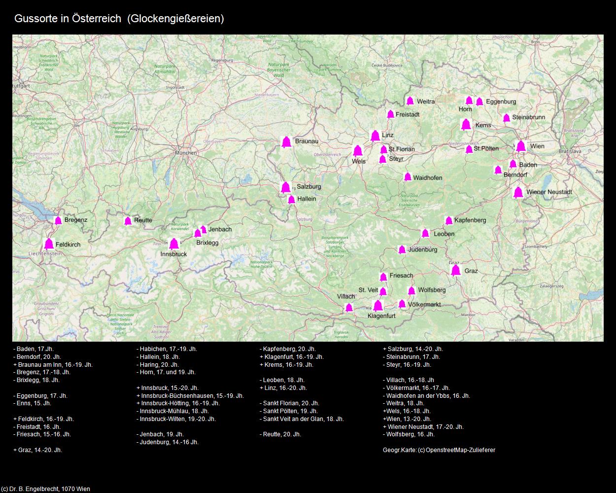 Gussorte in Österreich (Glockengießer) in Leben-und-Arbeiten-einst