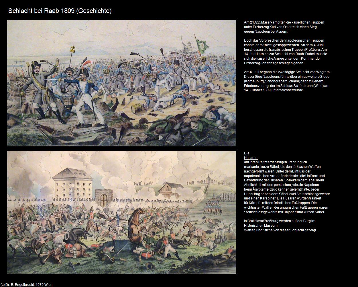 Schlacht bei Raab 1809 (Györ/Raab) in Kulturatlas-UNGARN(c)B.Engelbrecht