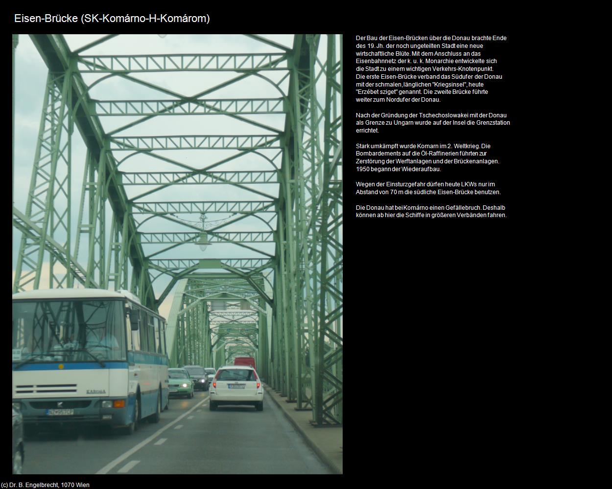 Eisen-Brücke (SK-Komárno-H-Komárom) (Komárom) in Kulturatlas-UNGARN
