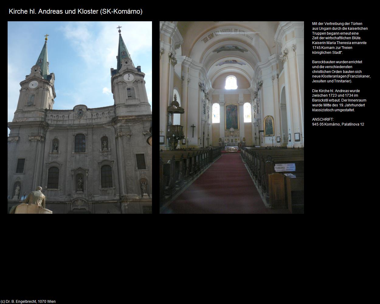 Kirche hl. Andreas und Kloster (SK-Komárno) (Komárom) in Kulturatlas-UNGARN