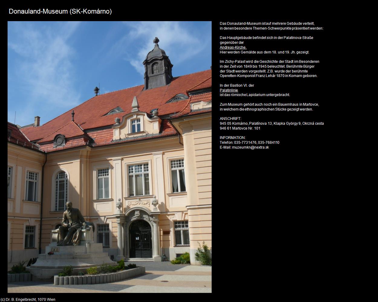 Donauland-Museum (SK-Komárno) (Komárom) in Kulturatlas-UNGARN(c)B.Engelbrecht