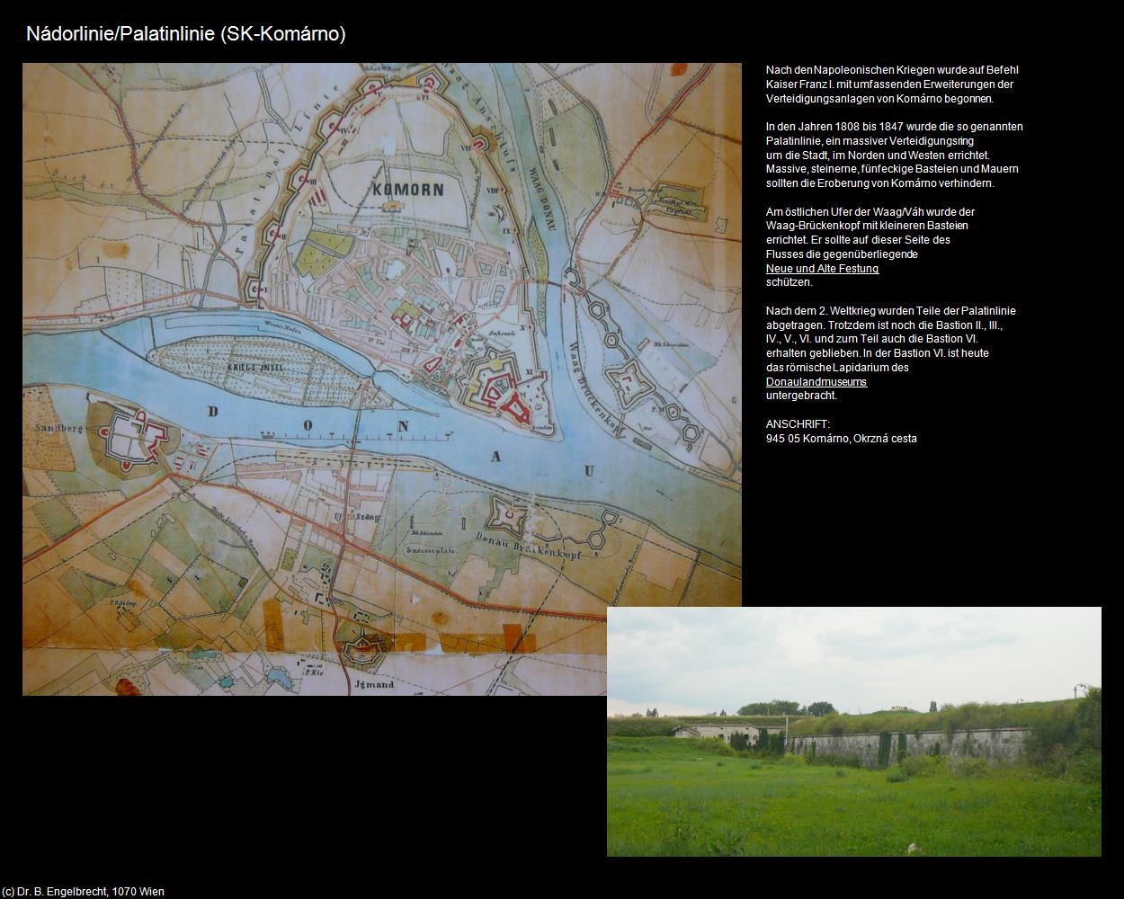 Nádorlinie/Palatinlinie (SK-Komárno) (Komárom) in Kulturatlas-UNGARN(c)B.Engelbrecht