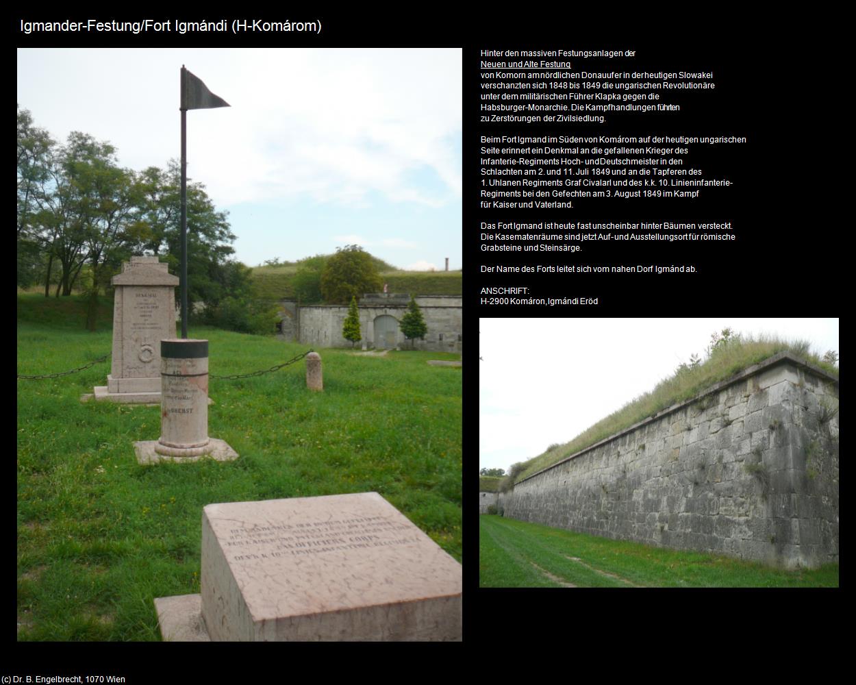Igmander-Festung/Fort Igmand (H-Komárom) (Komárom) in Kulturatlas-UNGARN(c)B.Engelbrecht