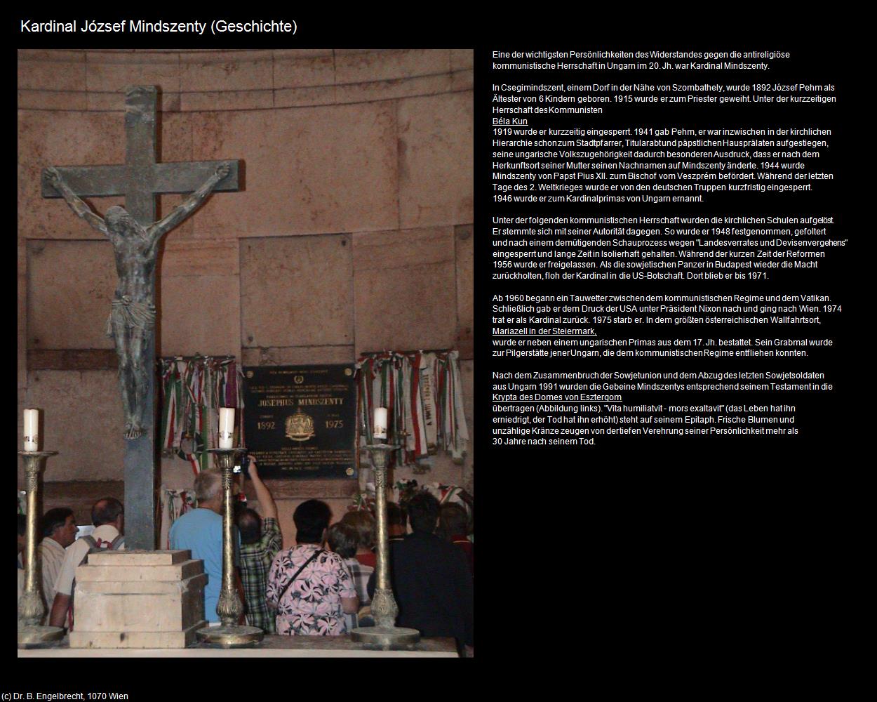 Kardinal József Mindszenty (Esztergom/Gran) in Kulturatlas-UNGARN(c)B.Engelbrecht