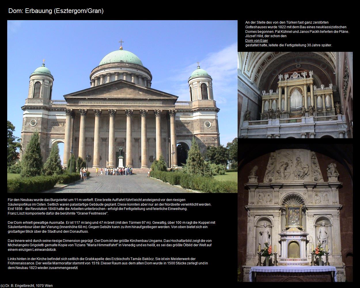 Dom: Erbauung  (Esztergom/Gran) in Kulturatlas-UNGARN(c)B.Engelbrecht