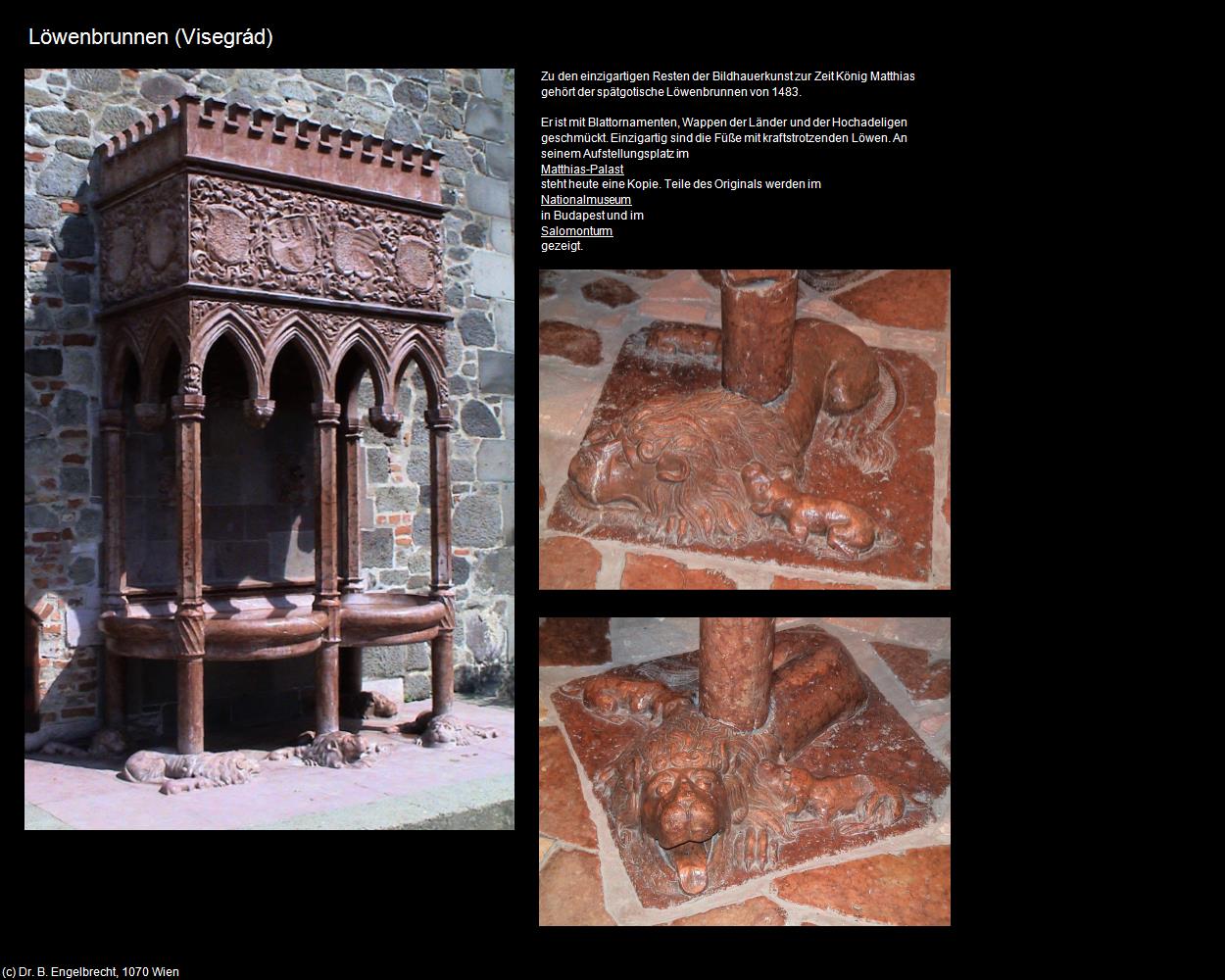 Löwenbrunnen (Visegrád) in Kulturatlas-UNGARN(c)B.Engelbrecht