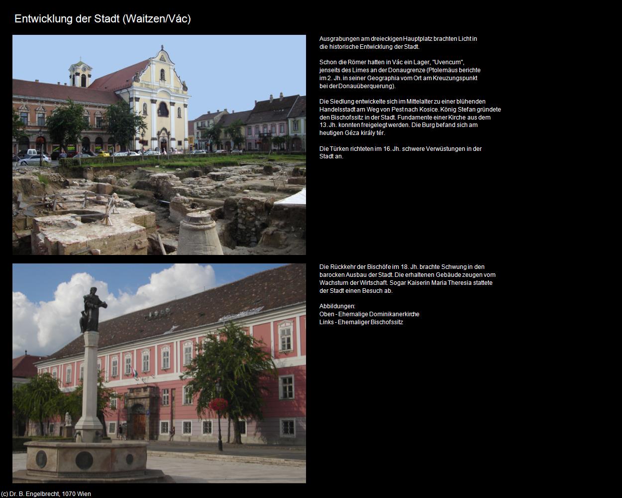 Entwicklung der Stadt  (Vác/Waitzen) in Kulturatlas-UNGARN