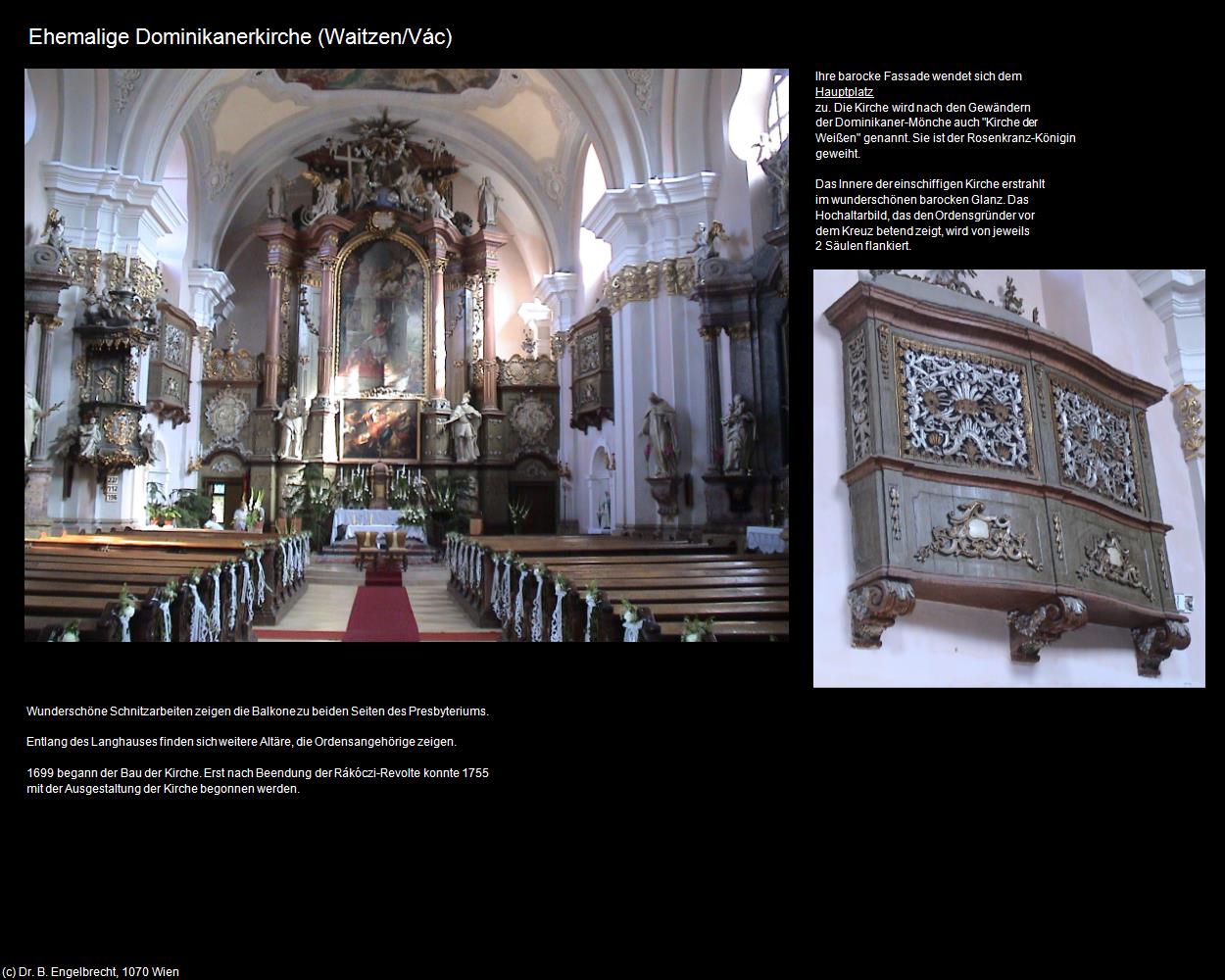 Ehem. Dominikanerkirche (Vác/Waitzen) in Kulturatlas-UNGARN(c)B.Engelbrecht