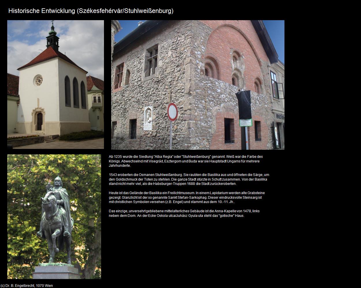 Historische Entwicklung (Székesfehérvár/Stuhlweißenburg) in Kulturatlas-UNGARN