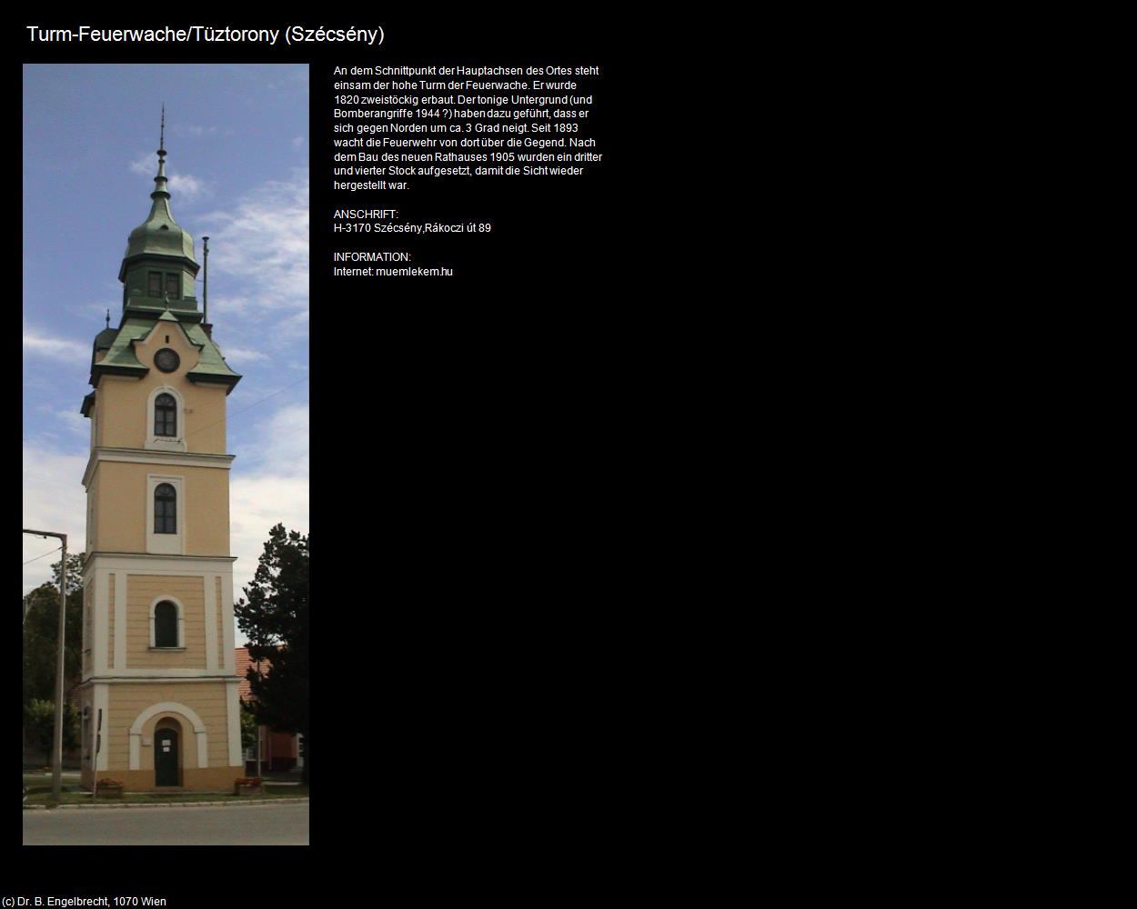 Turm-Feuerwache (Szécsény) in Kulturatlas-UNGARN
