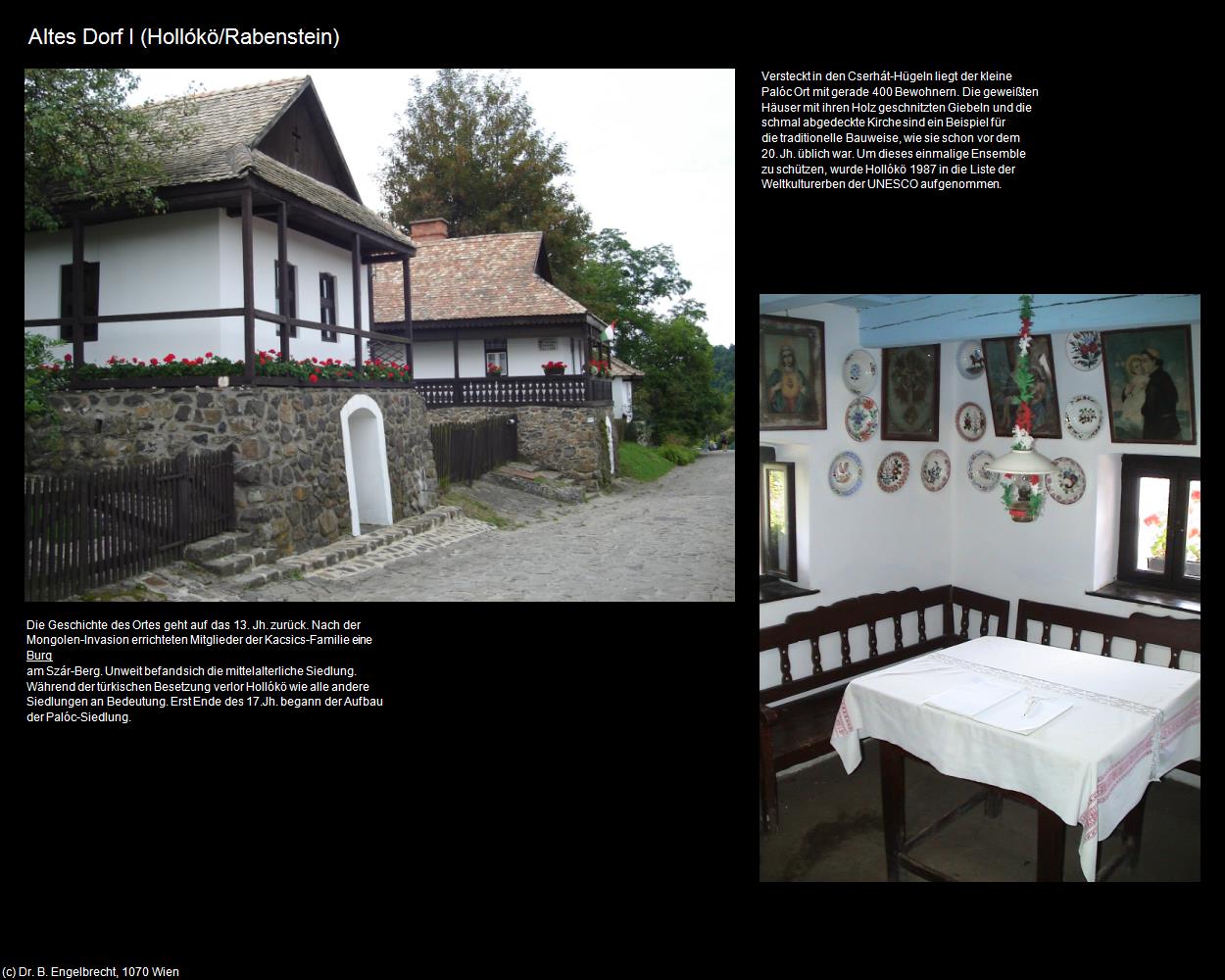 Altes Dorf I (Hollókö/Rabenstein) in Kulturatlas-UNGARN(c)B.Engelbrecht