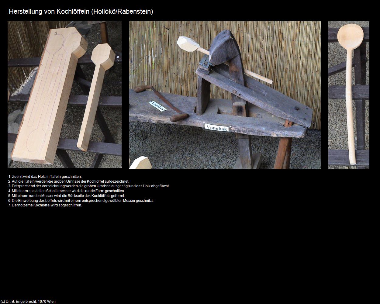 Herstellung von Kochlöffeln (Hollókö/Rabenstein) in Kulturatlas-UNGARN