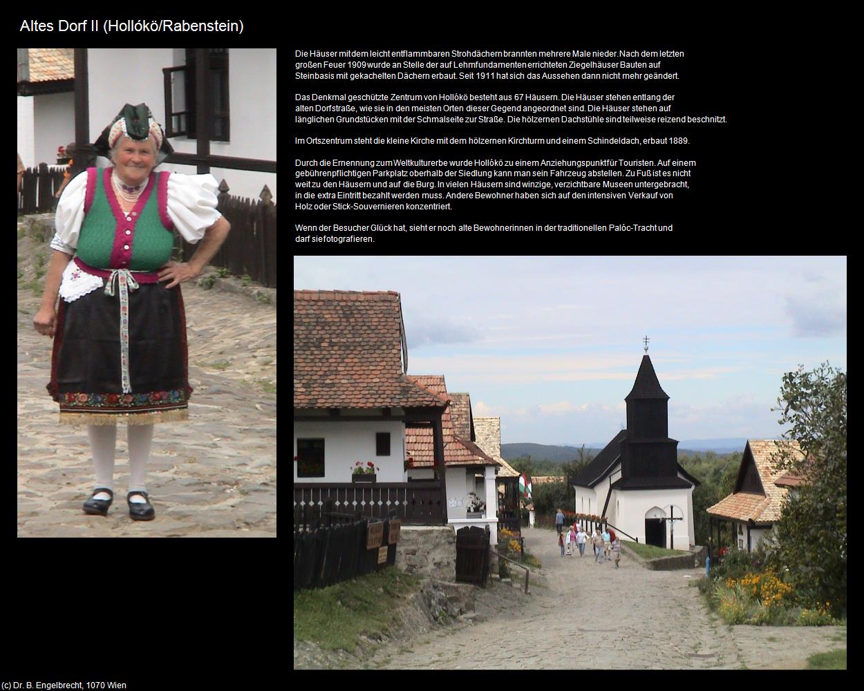 Altes Dorf II (Hollókö/Rabenstein) in Kulturatlas-UNGARN