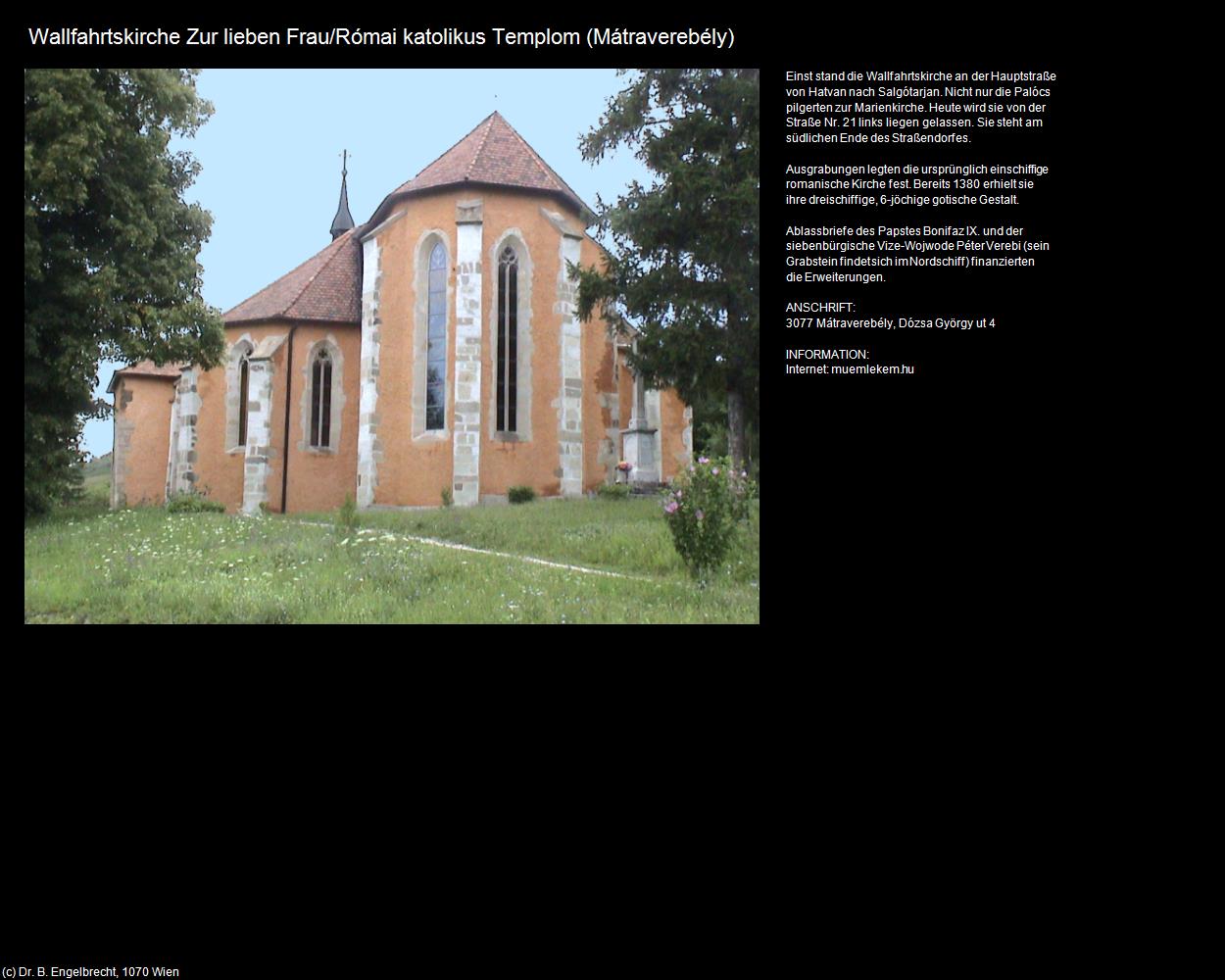 Wallfk. Zur lieben Frau (Mátraverebély) in Kulturatlas-UNGARN
