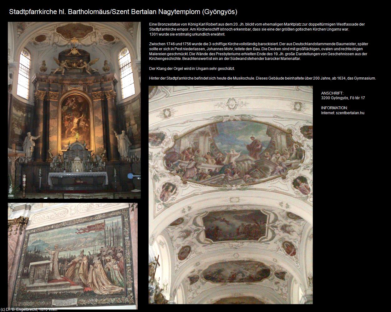 Stadtpfk. hl. Bartholomäus/Szent Bertalan (Gyöngyös) in Kulturatlas-UNGARN