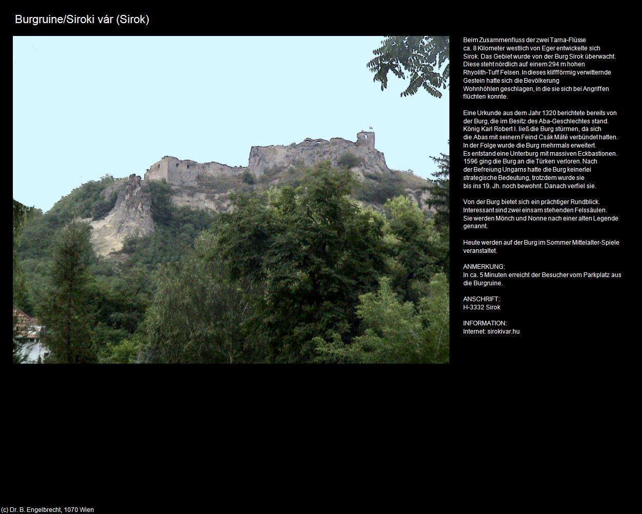 Burgruine (Sirok) in Kulturatlas-UNGARN