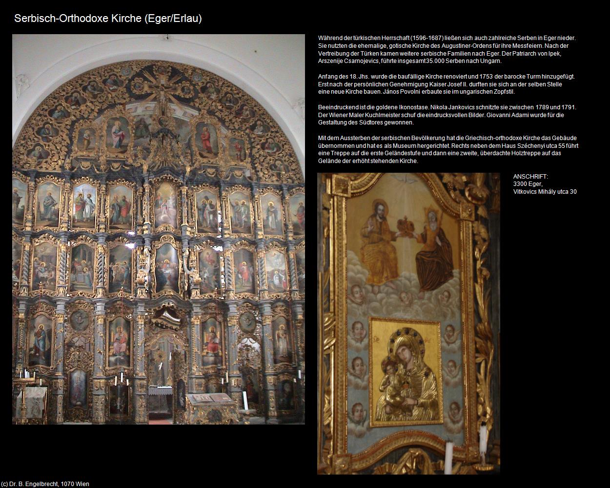 Serbisch-Orthodoxe Kirche (Eger/Erlau) in Kulturatlas-UNGARN