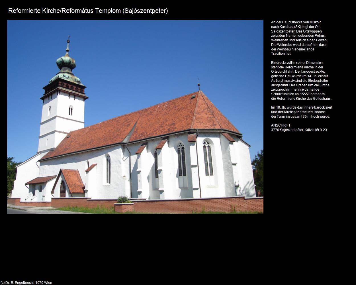 Reformierte Kirche (Sajószentpeter) in Kulturatlas-UNGARN