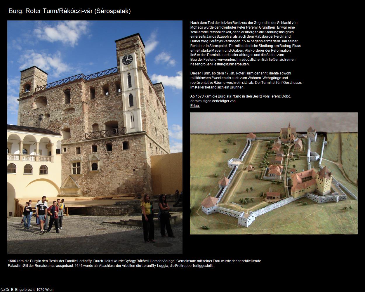 Burg: Roter Turm (Sárospatak) in Kulturatlas-UNGARN(c)B.Engelbrecht
