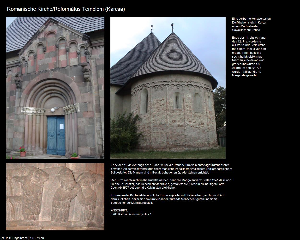 Romanische Kirche (Karcsa) in Kulturatlas-UNGARN