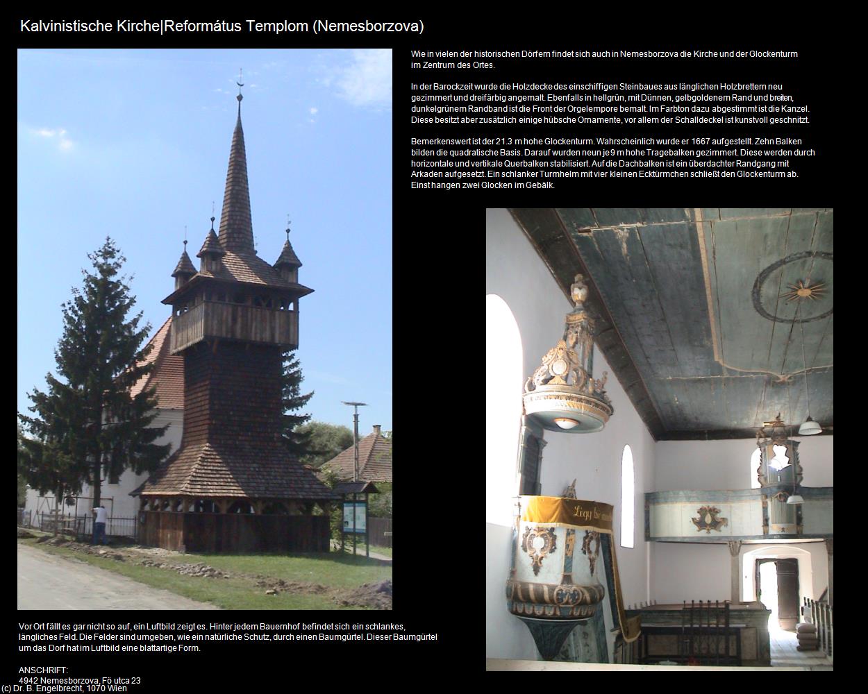 Kalvinistische Kirche (Nemesborzova) in UNGARN 