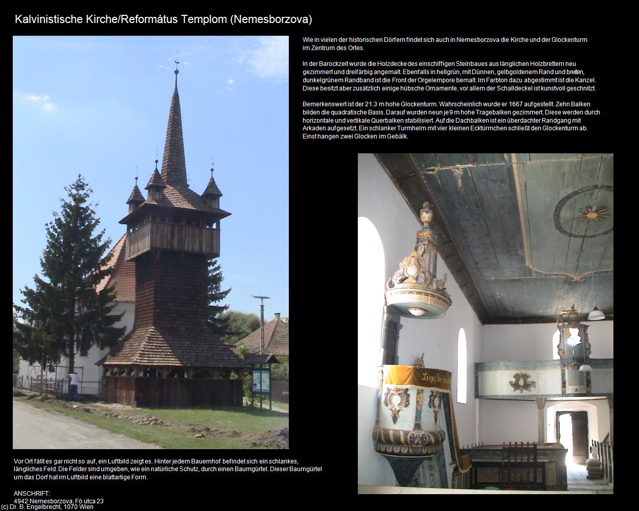Kalvinistische Kirche (Nemesborzova) in Kulturatlas-UNGARN