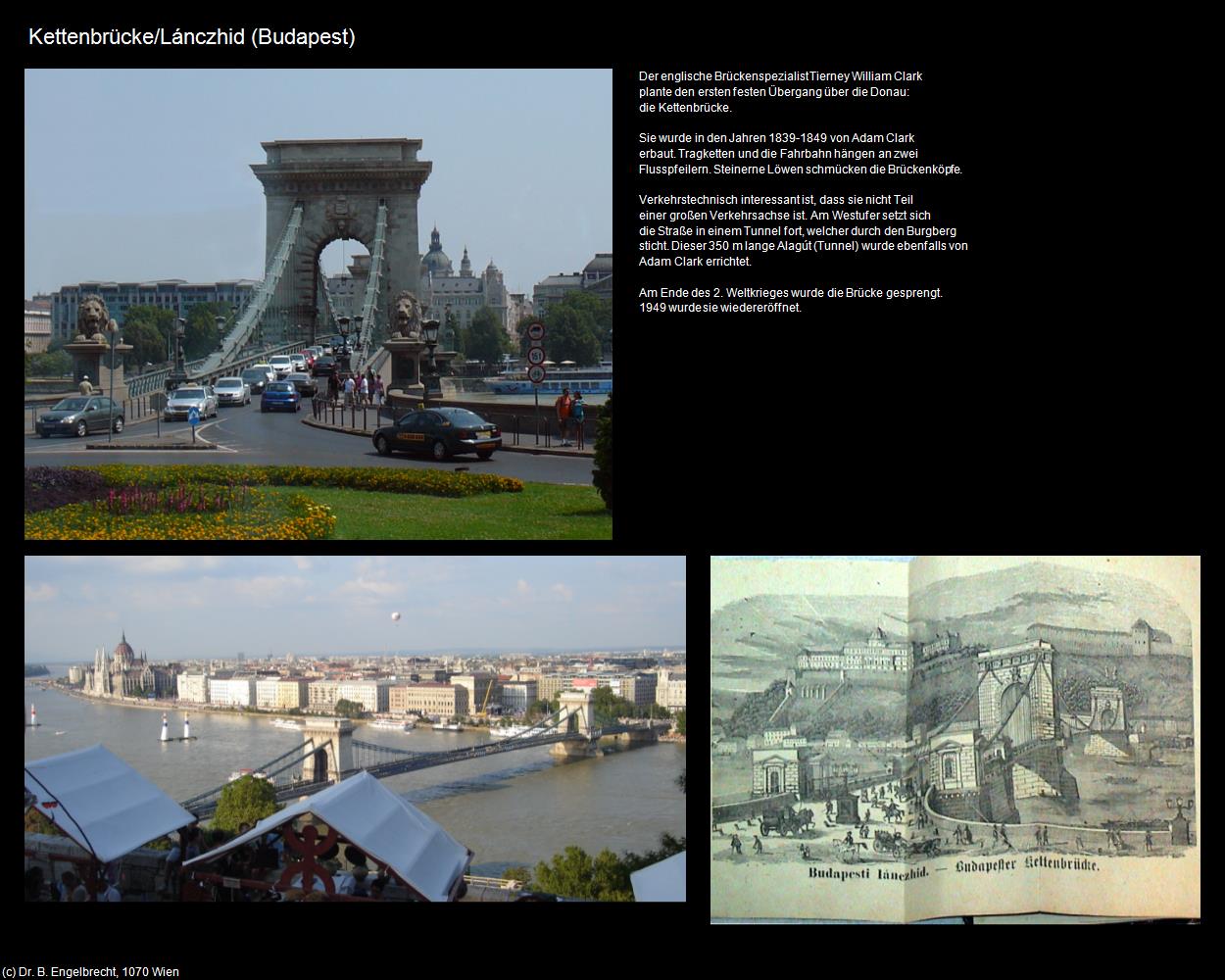 Kettenbrücke/Lánczhid (Budapest) in Kulturatlas-UNGARN
