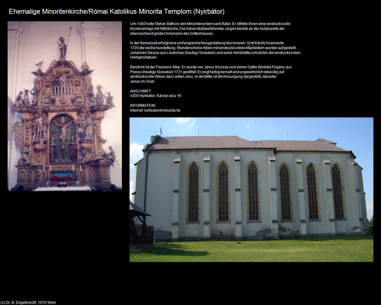 Ehem. Minoritenkirche (Nyirbátor) in Kulturatlas-UNGARN