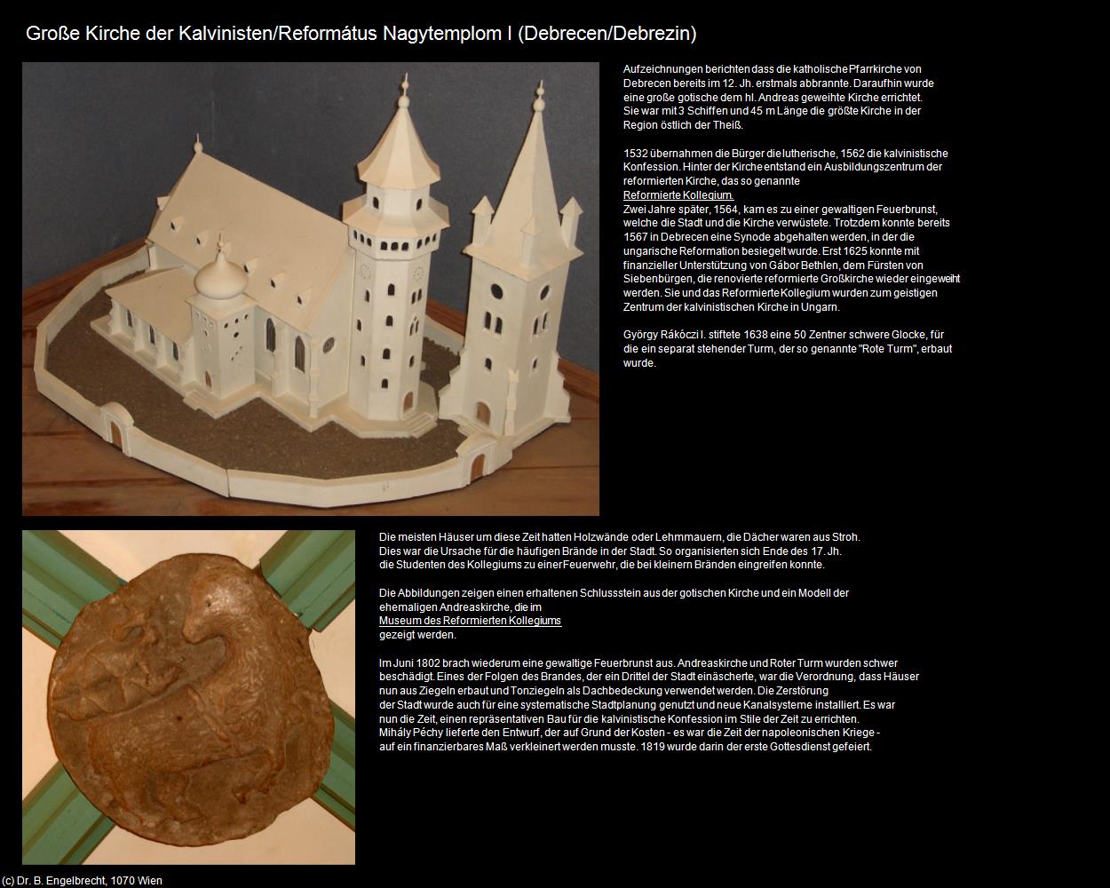 Große Kirche der Kalvinisten I (Debrecen/Debrezin) in Kulturatlas-UNGARN(c)B.Engelbrecht