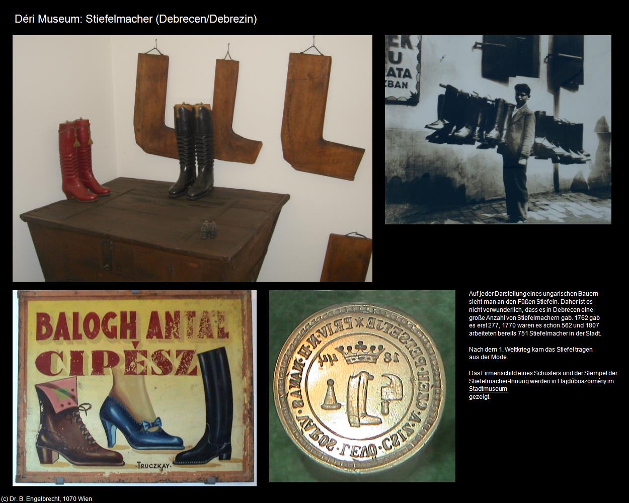 Déri Museum: Stiefelmacher (Debrecen/Debrezin) in Kulturatlas-UNGARN(c)B.Engelbrecht