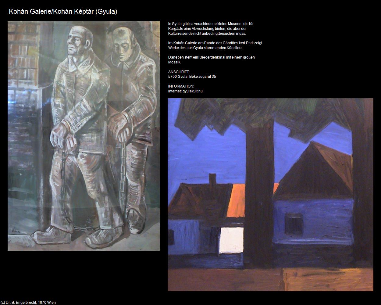 Kohán Galerie (Gyula) in Kulturatlas-UNGARN