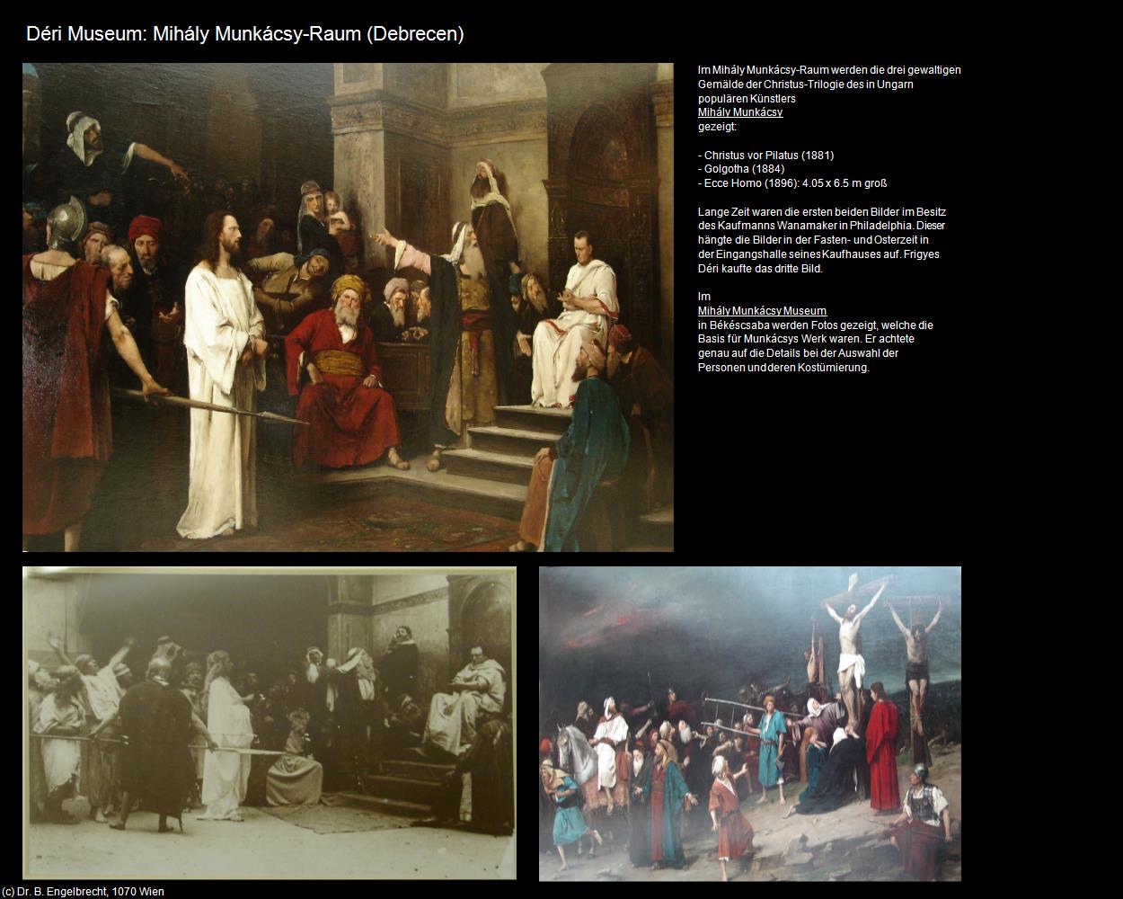 Déri Museum: Mihály Munkácsy-Raum (Debrecen/Debrezin) in Kulturatlas-UNGARN(c)B.Engelbrecht