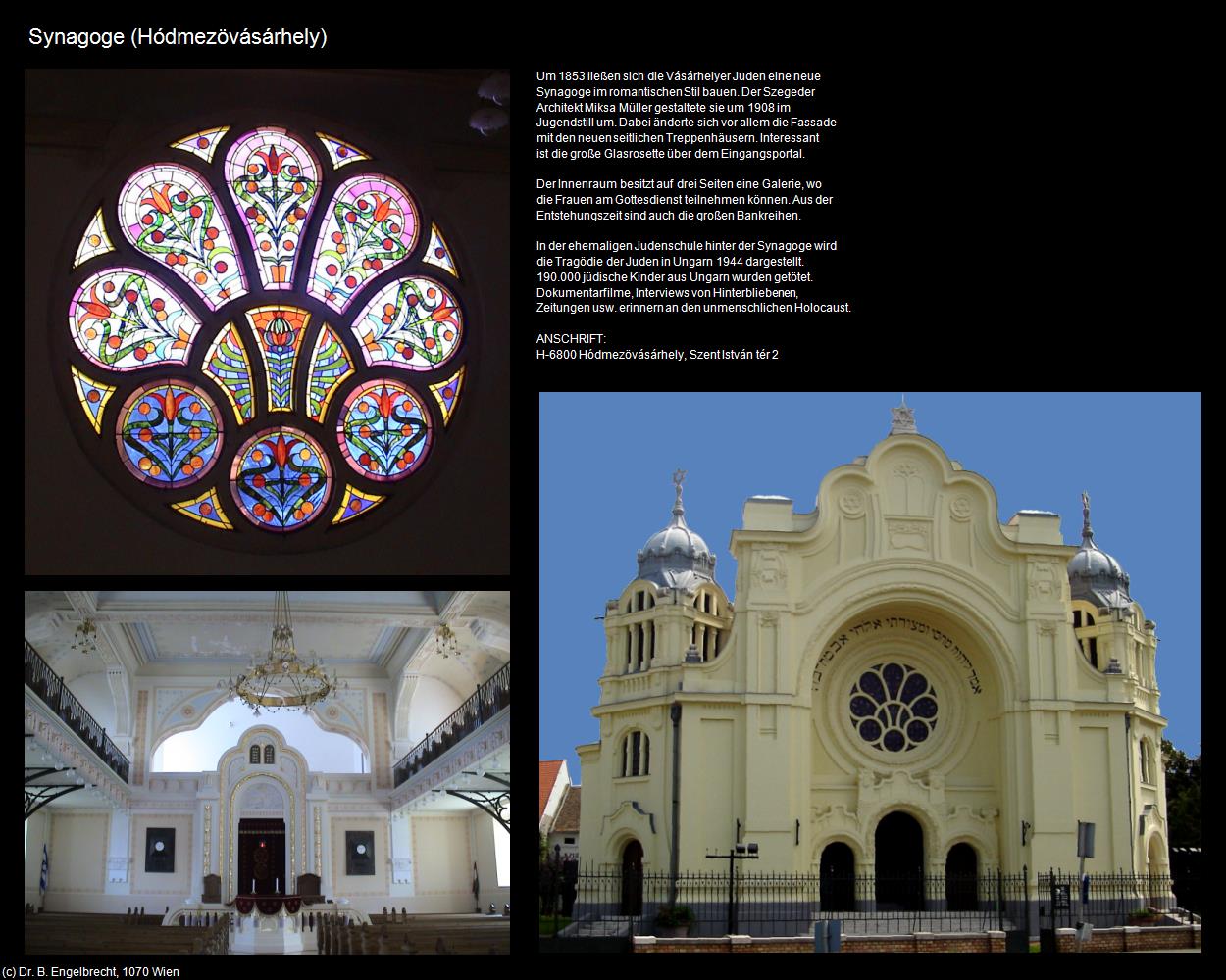 Synagoge (Hódmezövásárhely) in Kulturatlas-UNGARN