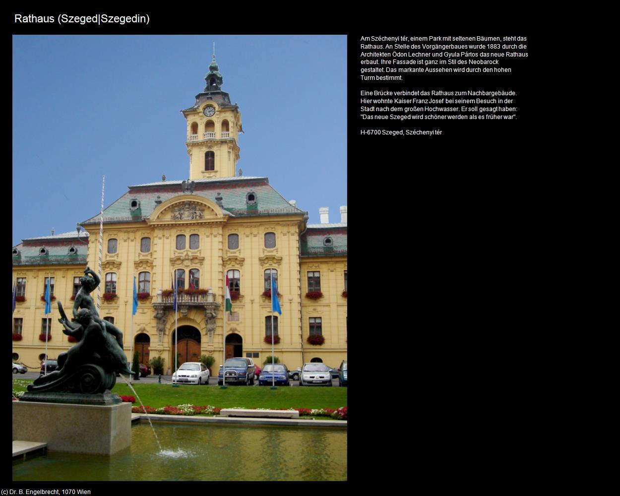 Rathaus (Szeged|Szegedin) in UNGARN 