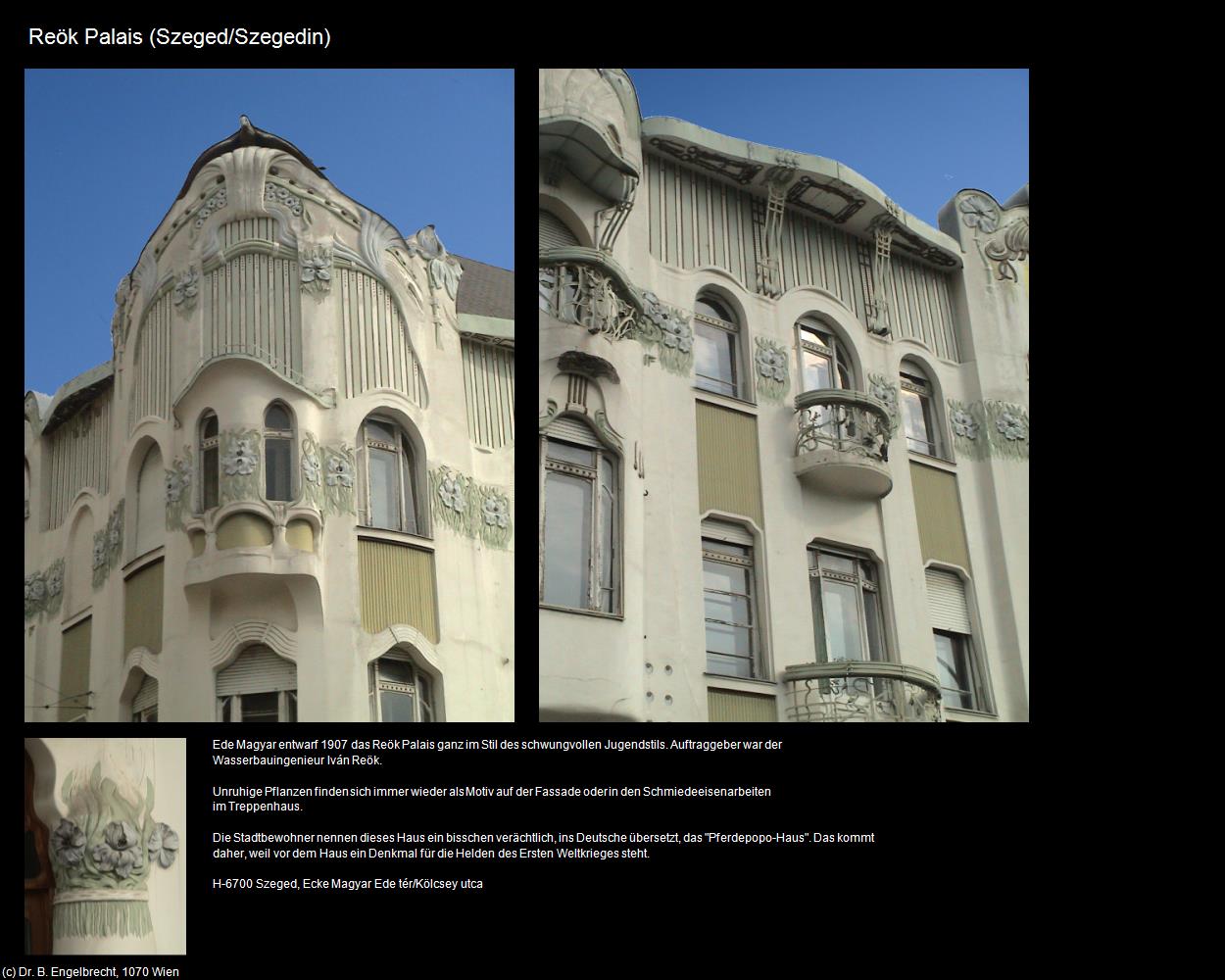 Reök Palais (Szeged/Szegedin) in Kulturatlas-UNGARN