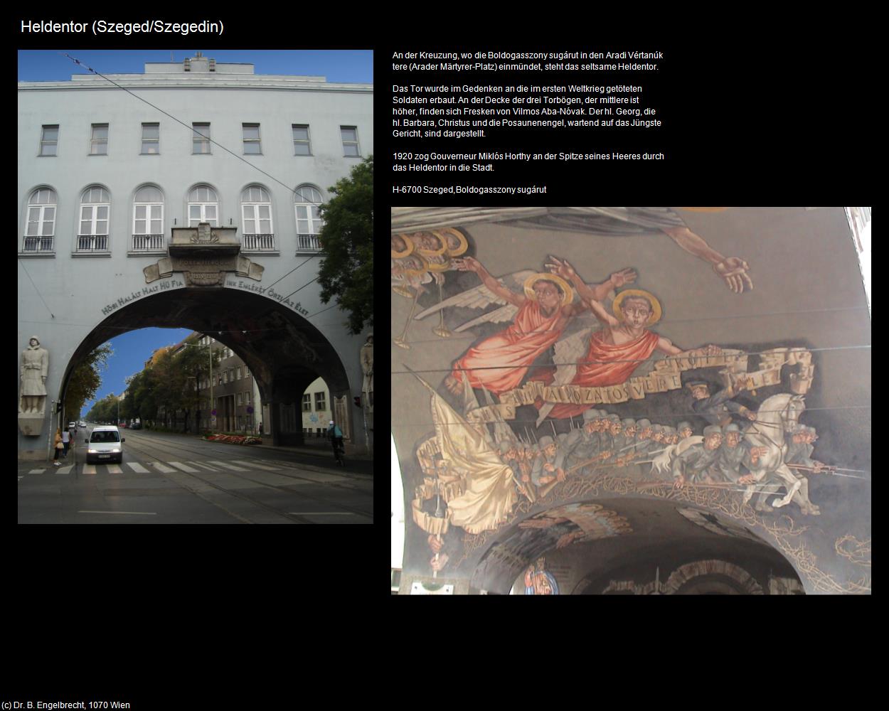Heldentor (Szeged/Szegedin) in Kulturatlas-UNGARN