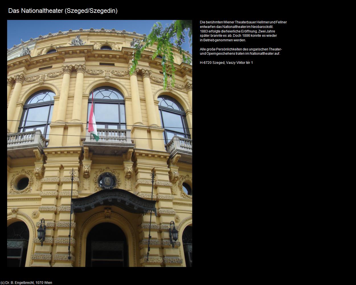 Nationaltheater (Szeged/Szegedin) in Kulturatlas-UNGARN