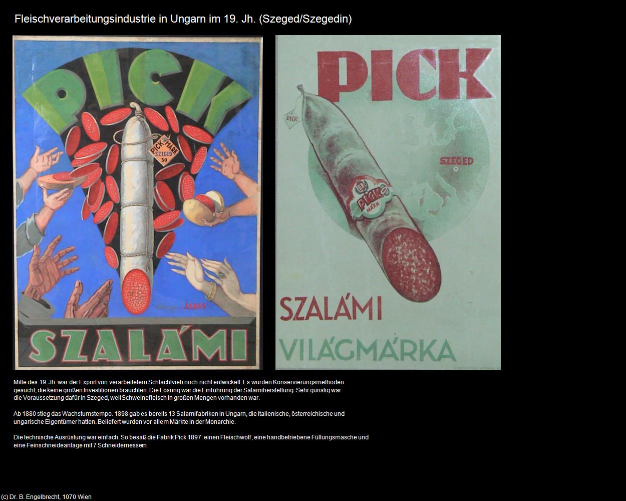 Fleischverarbeitungsindustrie (Szeged/Szegedin) in Kulturatlas-UNGARN