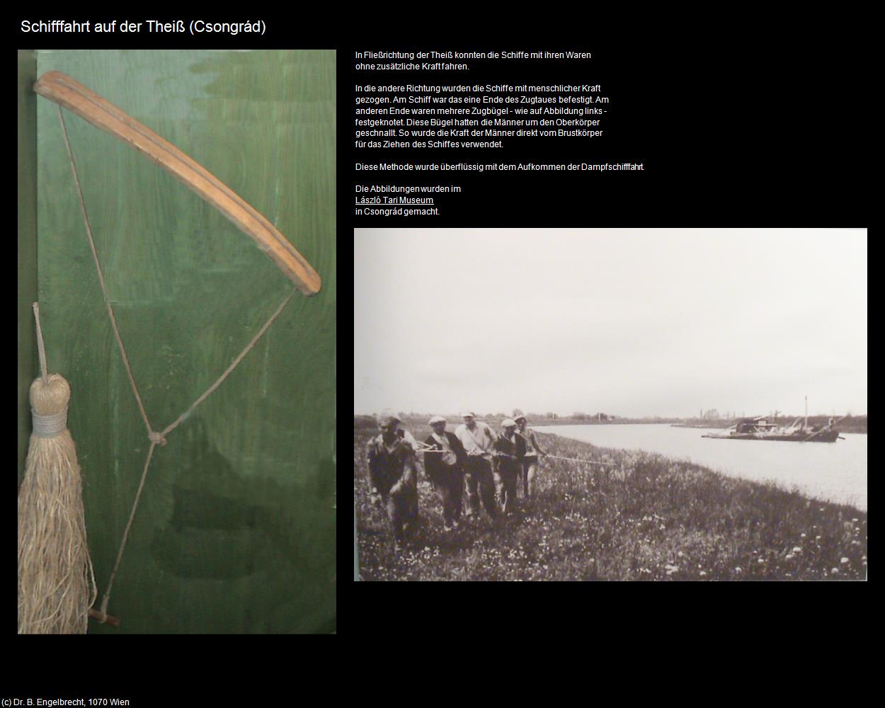 Schifffahrt auf der Theiß (Csongrád) in Kulturatlas-UNGARN(c)B.Engelbrecht