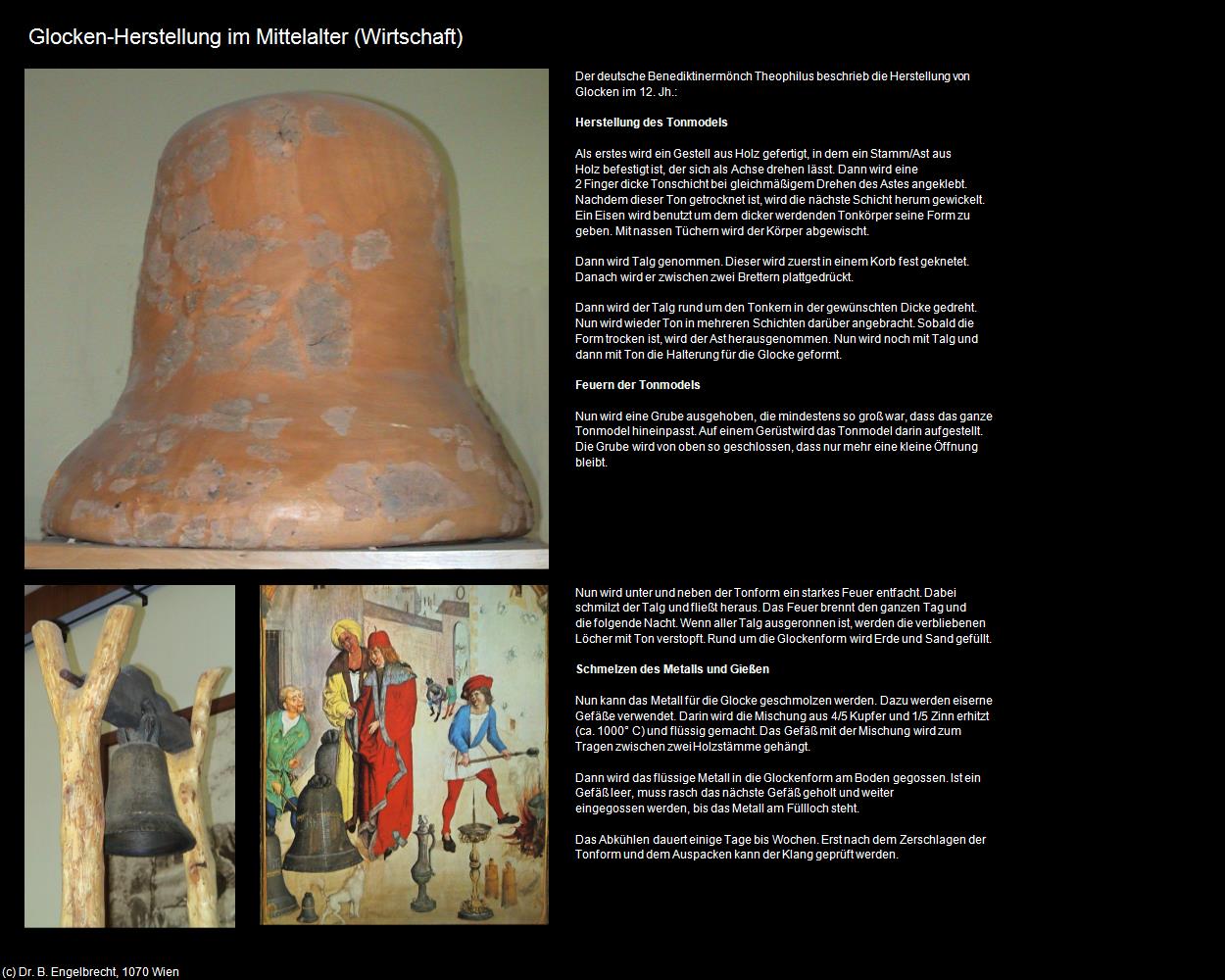 Glocken-Herstellung im Mittelalter (pusztaszer) in Kulturatlas-UNGARN