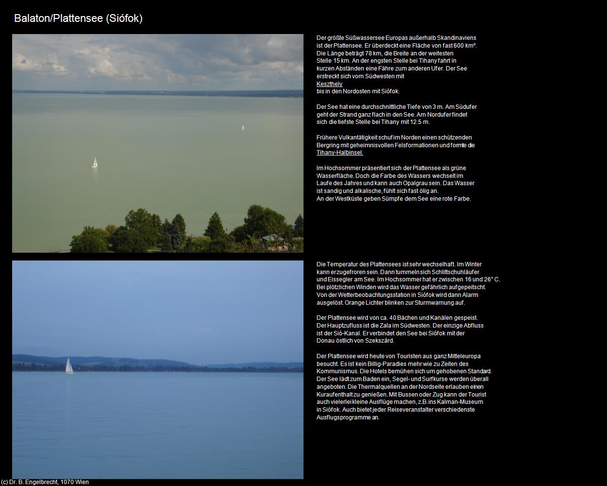 Balaton/Plattensee (Siófok) in Kulturatlas-UNGARN(c)B.Engelbrecht