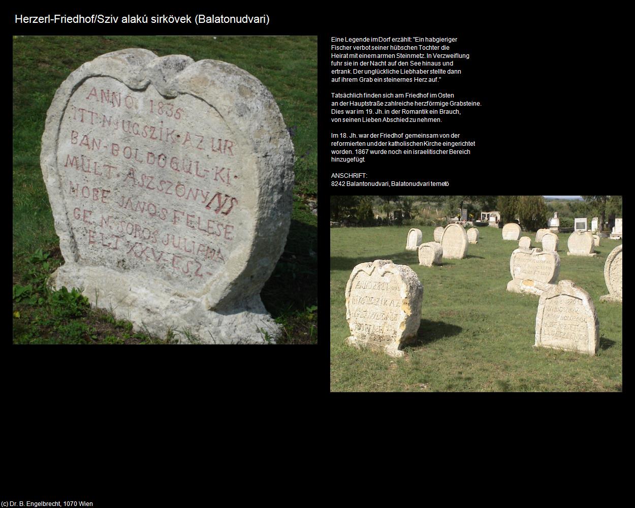Herzerl-Friedhof  (Balatonudvari) in Kulturatlas-UNGARN