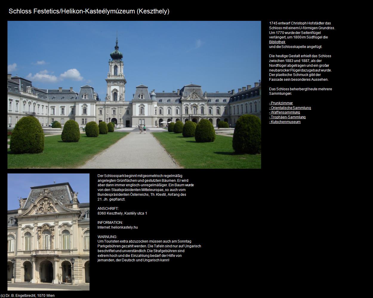 Schloss Festetics (Keszthely) in Kulturatlas-UNGARN(c)B.Engelbrecht