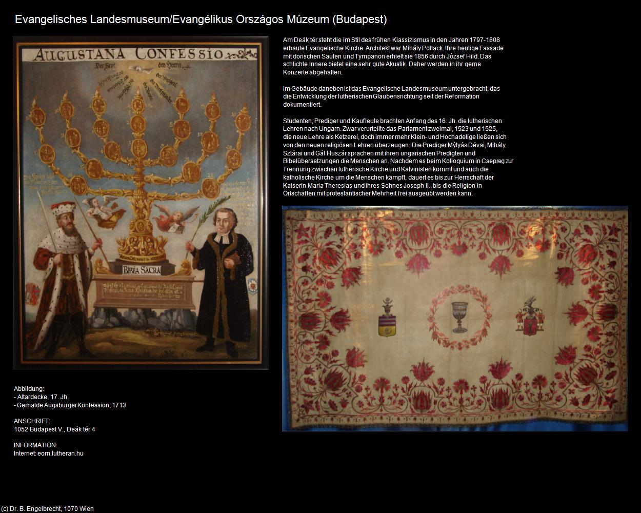 Evangelisches Landesmuseum (Budapest) in Kulturatlas-UNGARN