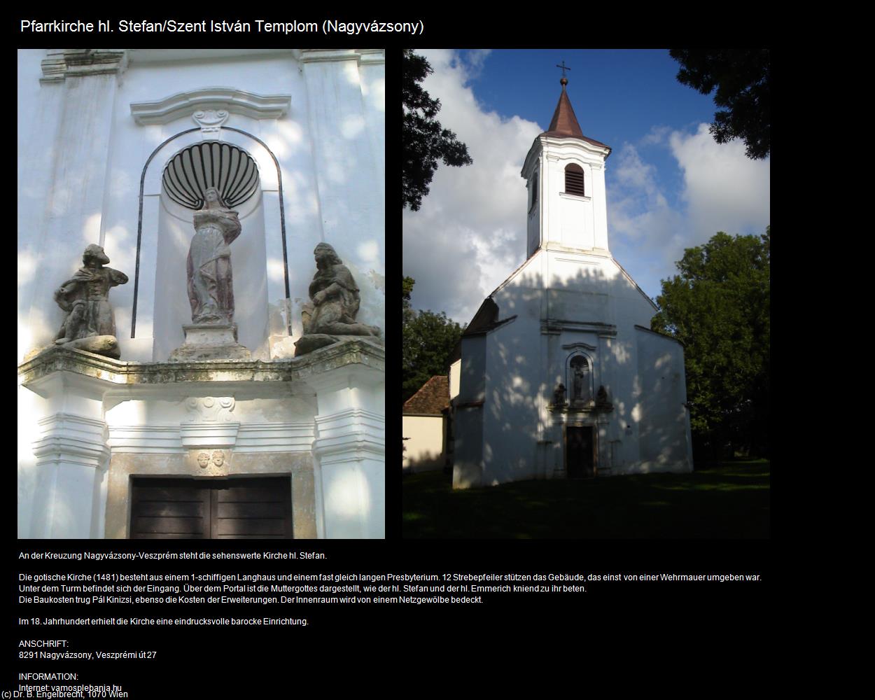 Pfk. hl. Stefan (Nagyvázsony) in Kulturatlas-UNGARN