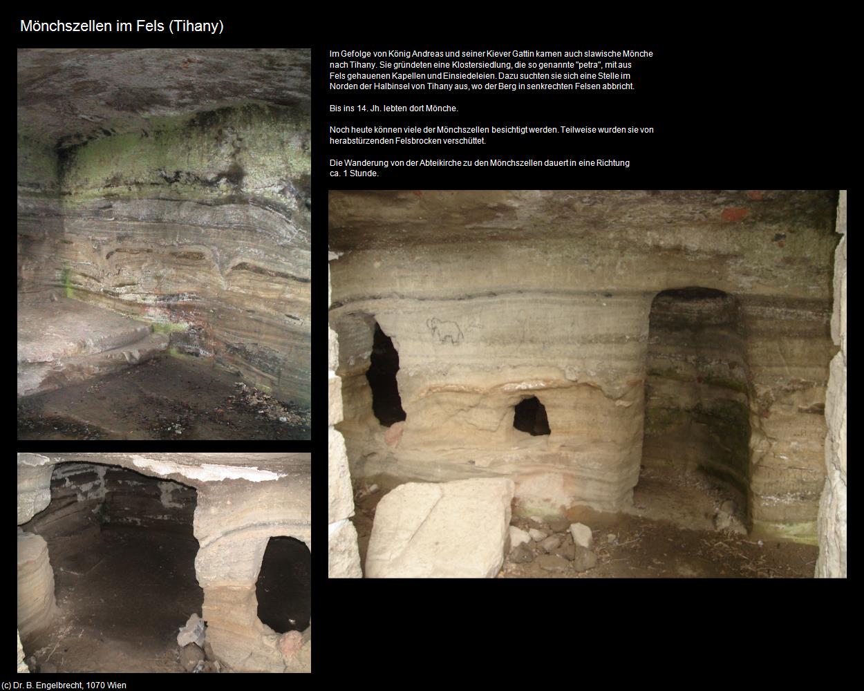 Mönchszellen im Fels (Tihany) in Kulturatlas-UNGARN